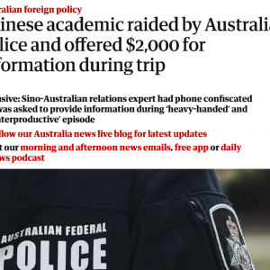 中国和澳大利亚之间出了一个很诡异的事……