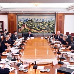 国家发展改革委副主任赵辰昕会见澳大利亚南澳州州督孙芳安