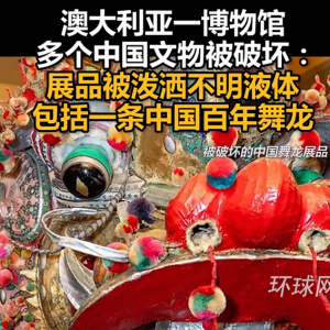 澳大利亚一博物馆多个中国文物被破坏