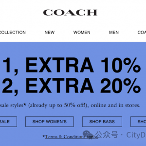 【Coach】澳洲官网 鞋包/配件 折上折 特卖