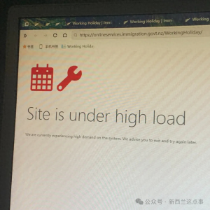 澳洲5万中国申请人签证作废后, 新西兰移民局官网被挤瘫痪