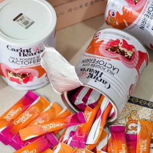 澳洲进口Caring Hearts乳铁蛋白,澳洲黄金奶源,14kg牛奶才提取1g乳铁蛋白,6个月+可喝