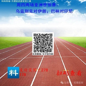 周四:世预赛国足对澳洲免费分析(上期+4)
