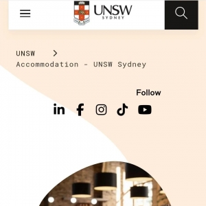 澳大利亚新南威尔士大学的学生住宿宣传图