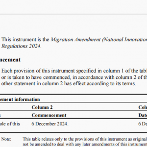 【独家】澳洲NIV国家创新签证立法正式实施,取代GTV全球人才签证,仍是一步到位拿PR