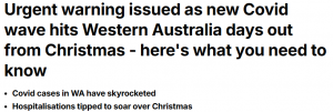 身体不适别出门!澳洲一地新冠疫情升温,圣诞假期或迎高峰