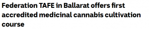 澳洲高校开新课教人种大麻,药房就能买到大麻产品, 无需处方, 有人靠这个治疗癌症晚期