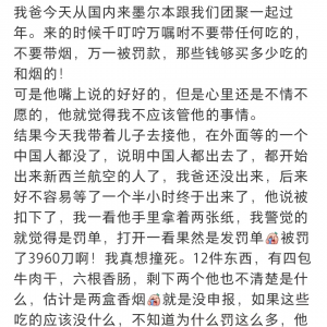 中国爸爸带$3960罚单入境澳洲, 女儿崩溃! 海关突击严查, 多名华人被罚, 有人差点遣返