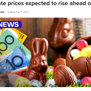 澳洲巧克力价格将上涨