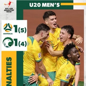 澳大利亚U20首次夺得亚洲杯冠军!