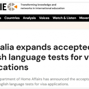 澳洲签证政策突变:三大英语测试获认可,485工签语言要求大降