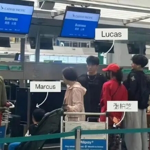 张柏芝送儿子到澳洲留学!